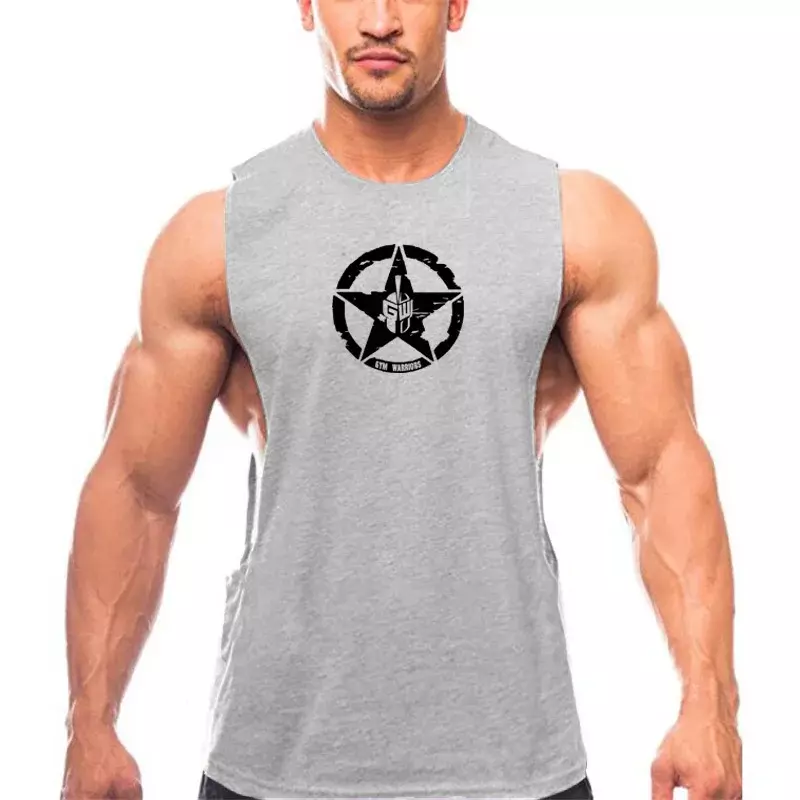Camiseta sin mangas informal para hombre, ropa deportiva para correr, entrenamiento, Fitness