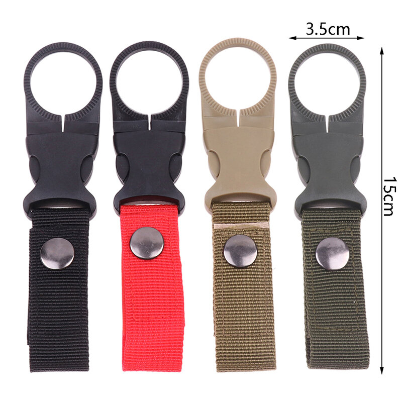 1PC Backpack Buckle Carabiners Attach Quickdraw Water Bottle Hanger Holder Outdoor Camping Hiking Climbing Accessories