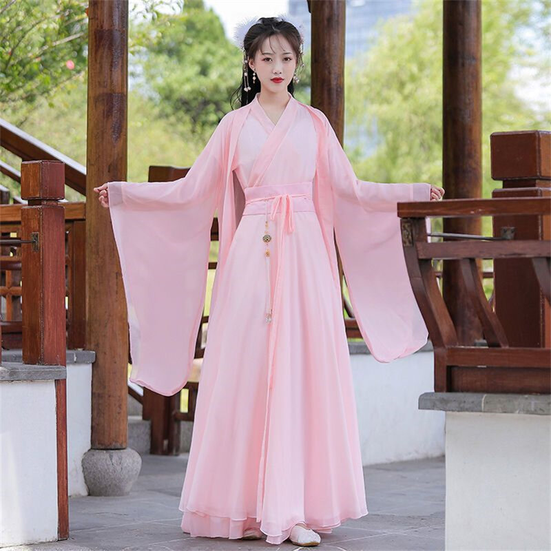 Chińska sukienka Hanfu kobiety przebranie na karnawał 2023, starożytna tradycyjna sukienka Hanfu dynastia Song Hanfu niebieska czerwona sukienka
