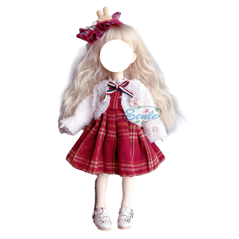 Ropa de uniforme Jk para muñeca Bjd, vestido artesanal, falda de muñeca, traje informal, calcetines, accesorios de juguete, 30 cm, 1/6