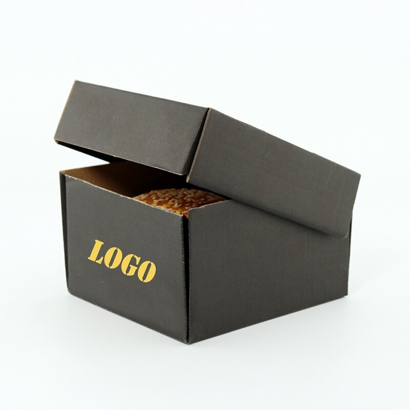 กล่องเบอร์เกอร์แบบหนากล่องบรรจุภัณฑ์แบบลูกฟูกกล่องเบอร์เกอร์ดีไซน์ใหม่ออกแบบได้ตามต้องการ
