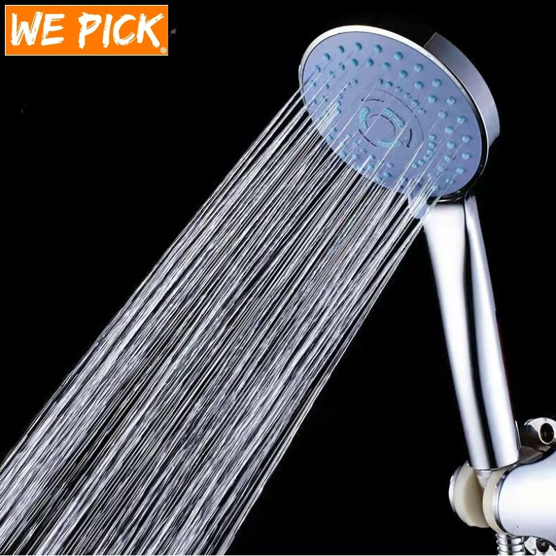 1PC Five Speed Shower Head Handheld Pressure Rainfall Filter Spray Nozzle High Voltage Water Saving Home Hotel Bathroom Supplie