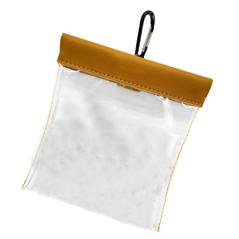Golf Tees Beutel Tasche mit Clip /Ball Tasche mit Clip transparent Golf Einkaufstasche Wertsachen Tasche Golfball Tasche tragbar