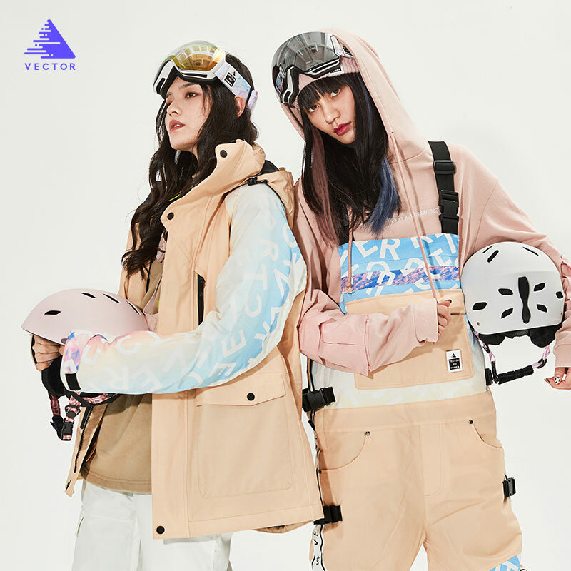 스키 복 여성 겨울 방수 Windproof 두꺼운 따뜻한 눈 옷 여성 스키 세트 재킷 스키와 스노우 보드 정장