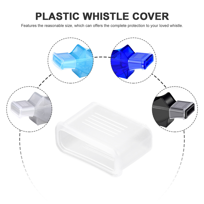 20 Pcs Whistle Cover Simple Cover For Whistles Basketball Caps Simple for Plastic Protector Lid
