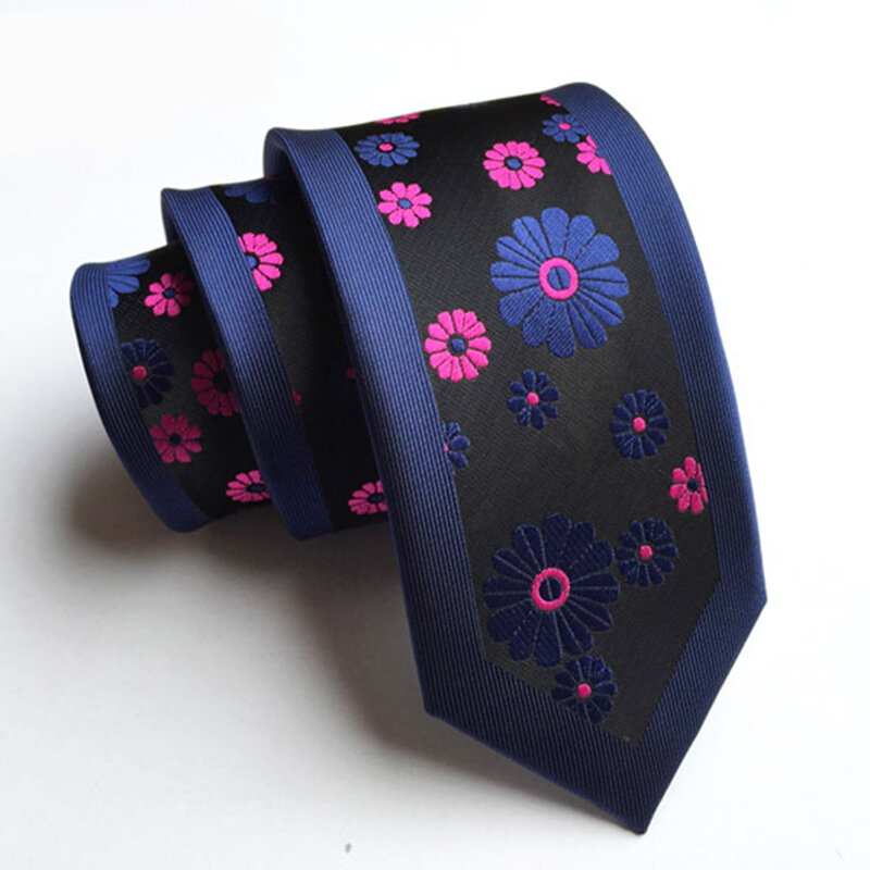 Wersja koreańska moda 6CM wysokiej jakości wąski krawat męska Skinny Casual wszechstronny krawat do biura formalne na wesele krawat na imprezę