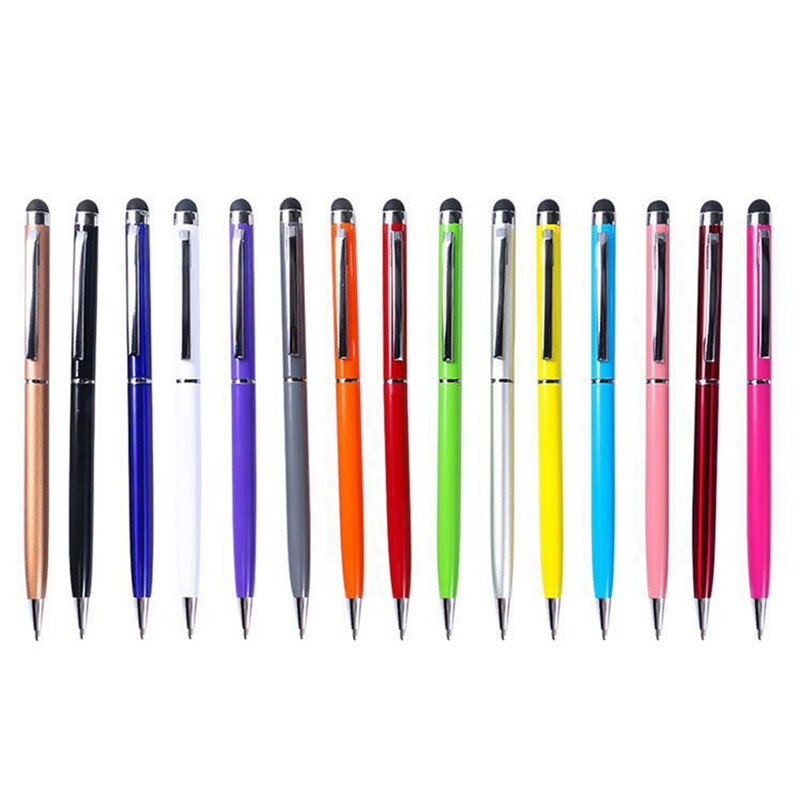 15 Pcs Stylus for Touch Screen Metal Pen Multicolor Stylus for Touch Screen Cell Phone Tablet Devices