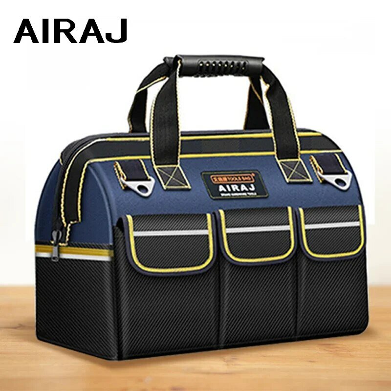 AIRAJ Tool Bag Strong Multi-Function1680D Oxford Cloth Waterproof Electrician Bag, Multi-Pocket Anti-Fall Storage Bag