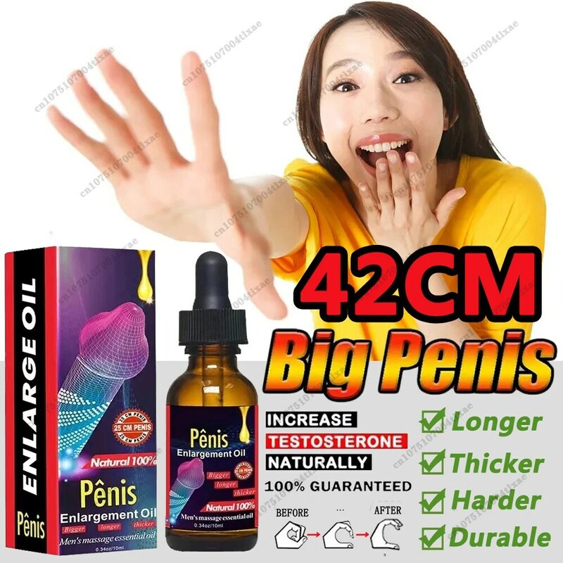 Penies minyak pembesar Penis, minyak pembesar penambah pertumbuhan kontol besar untuk pria meningkatkan ereksi penundaan ejakulasi besar