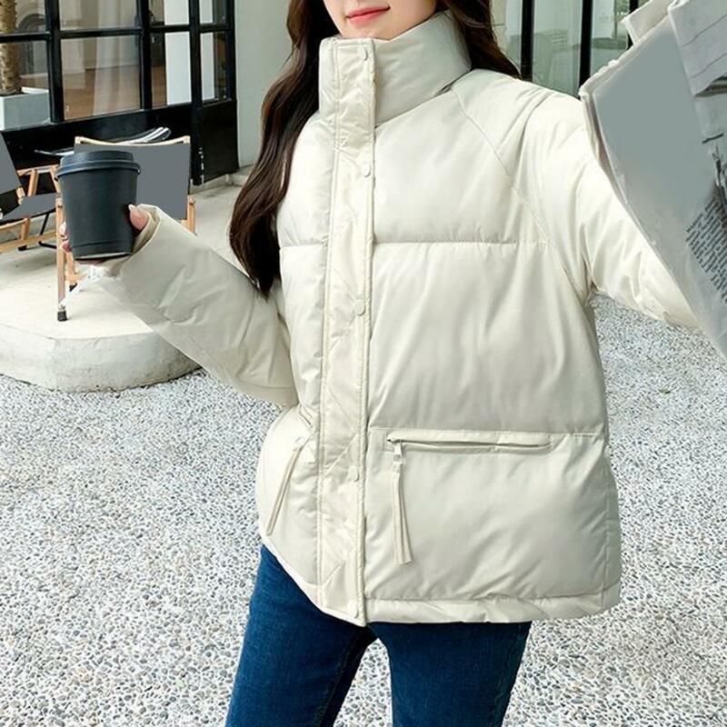 2023 Winter Women Jacket Coats Short Korean Fashion Parkas Female Down Jacket Stand Collar Cotton Overcoat Thickened Padded Coat
