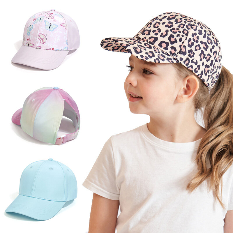 Mother Kids Baseball Caps for Girls Accessories Summer Child Girl Sun Hat Sports Travel Children Cap Adjustable 53/56cm