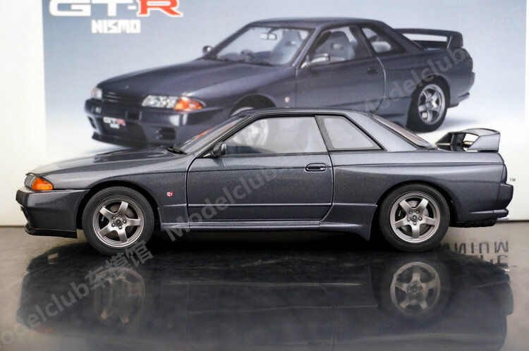 Autoart 1:18 Skyline R32 Nismo Gray JDM Alloy Fully Open Simulation Limited Edition Alloy Metal Static Car Model Toy Gift