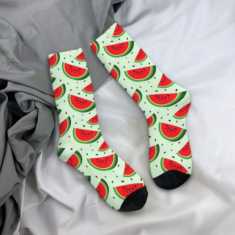 Cute Watermelon Slices Socks Harajuku High Quality Stockings All Season Long Socks Accessories for Man's Woman Birthday Present