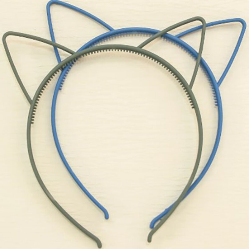 Headwear Girls Cat Ear Headbands Practical Toothed Cat Ear Plastic Teeth Hairbands ABS Party Hair Accessories