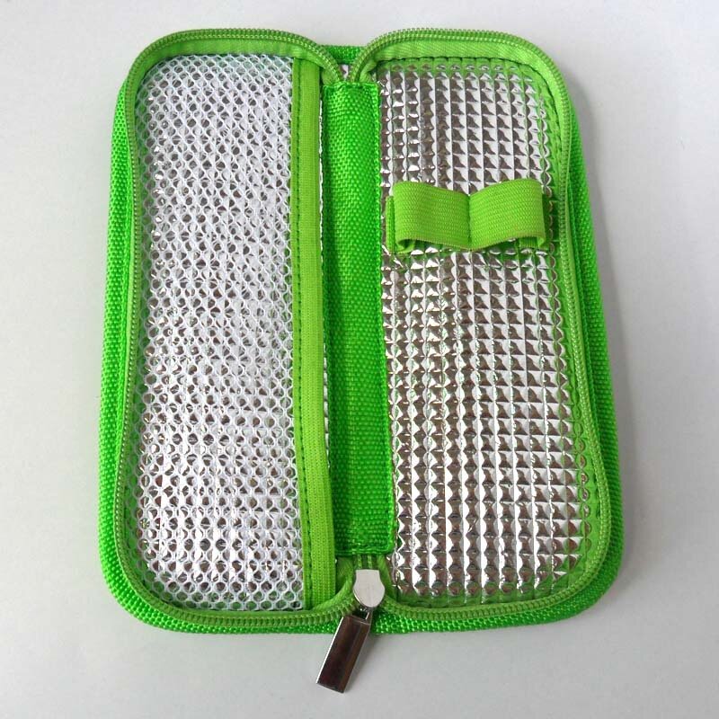 Przenośna chłodziarka insulinowa walizka podróżna izolacja termiczna Oxford torba termiczna Monitor poziomu glukozy medycznej chłodnicy medycznej