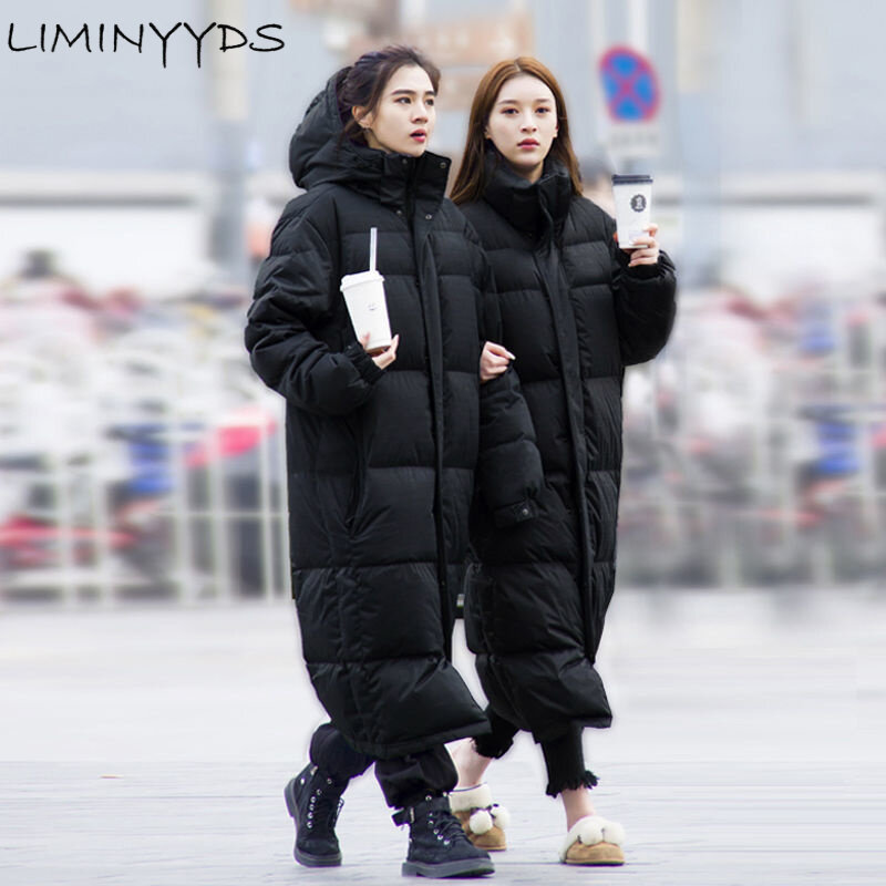 Hooded Coat For Women Autumn Warm Thick Long Puffer Winter 2023 Ladies Down Jackets Couple Models For Men And Women Parka Quilte