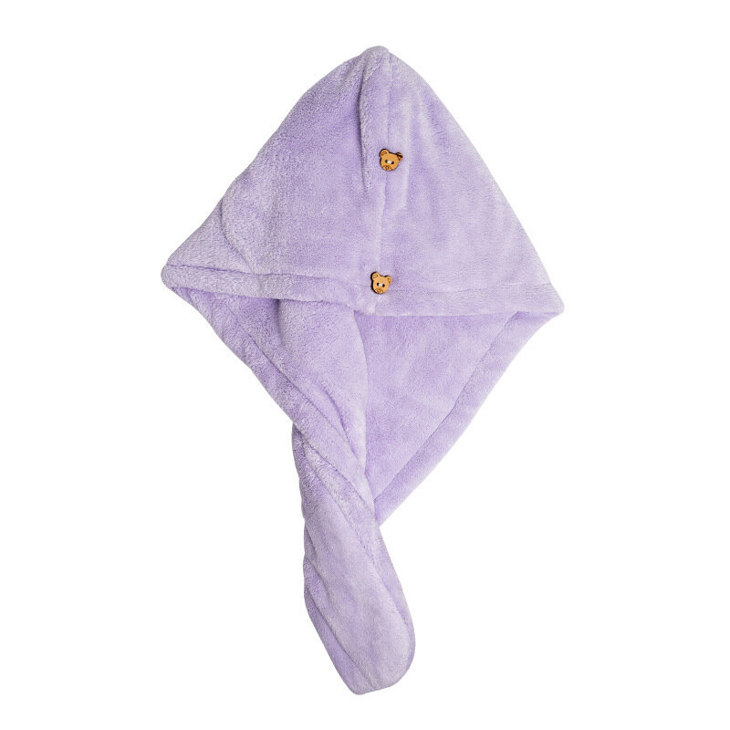 Microfiber Haar Handdoekverzorging Cap Met Knop Super Absorberend Haar Handdoek Wrap Snel Drogen Haar Wraps Vrouwen Badkamer Accessoires