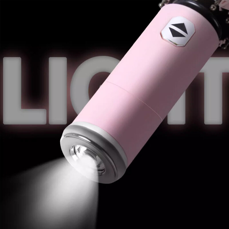 Vinyl Regenschirm neuen Stil LED-Licht faltbar Sonnenschutz rotierende Taschenlampe Beleuchtung Notfall hohe Qualität wind dicht