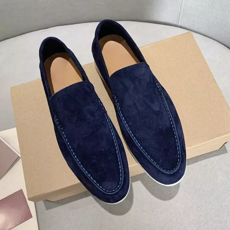 Leather Men's wedding flat shoes spring and autumn new summer walking women's Loafers driving casual shoesman leather men shoes