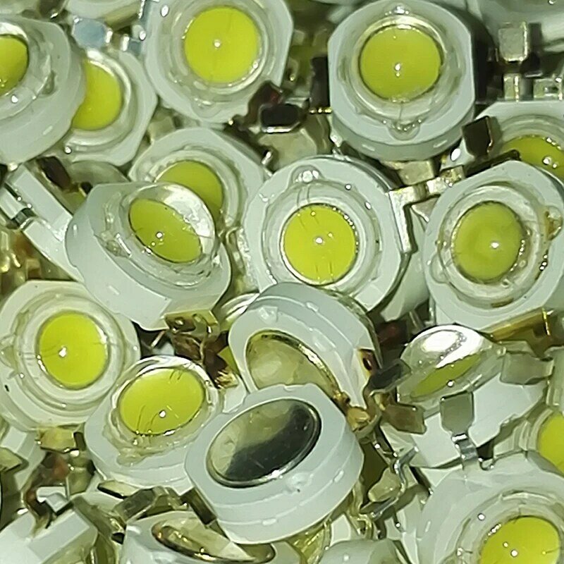 Bombilla LED IC SMD de 1W 100-110LM, lámpara de luz diurna blanca/blanca cálida de alta potencia, 1W, 10 Uds./lote