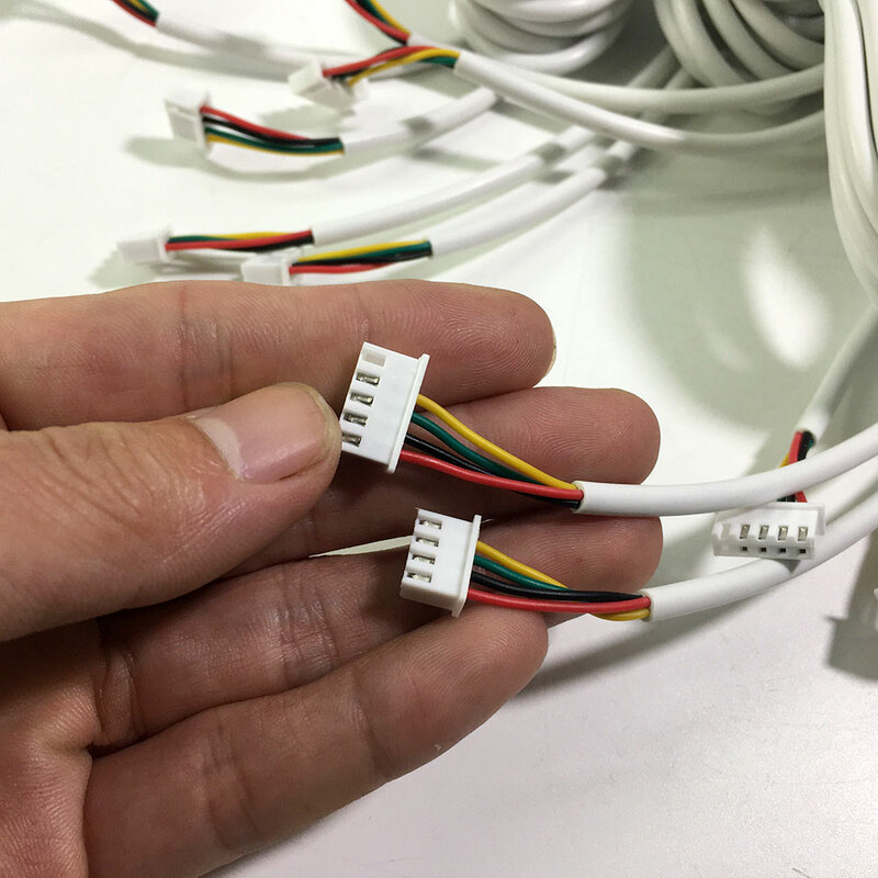 4 Kabel Tembaga Baris untuk Video Interkom Warna Video Pintu Telepon Bel Kabel Interkom Kabel
