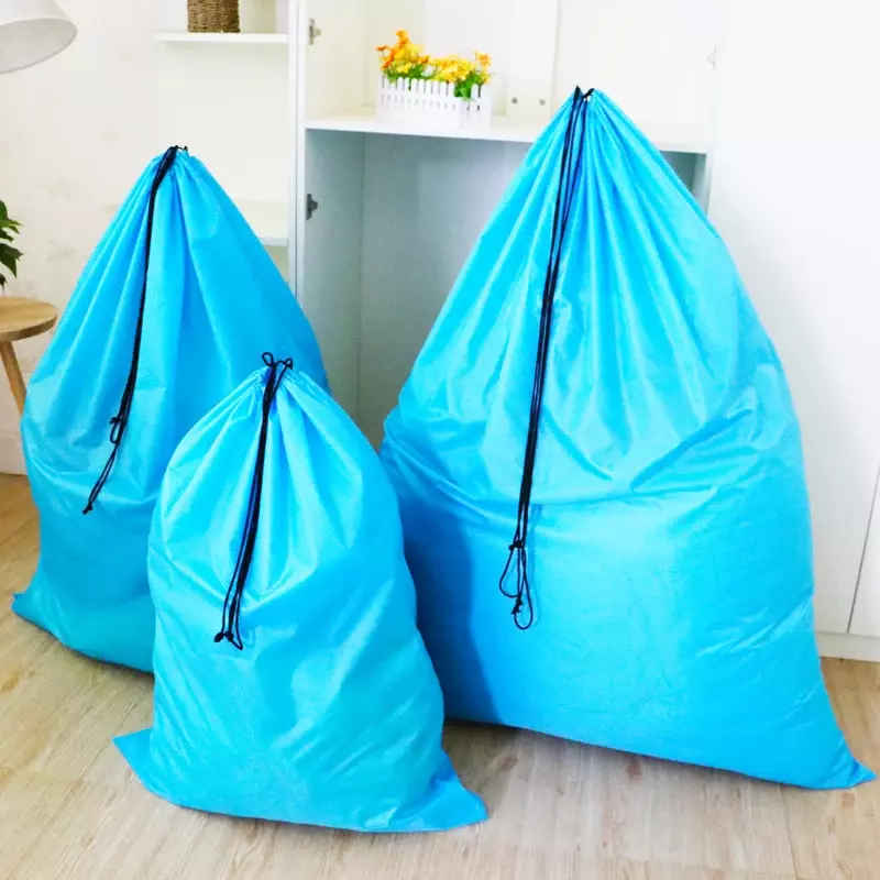 Большая сумка для хранения игрушек, одежды, одеял, двухсторонняя сумка на шнурке, очень большое одеяло, мешок для пыли, тканевый мешок