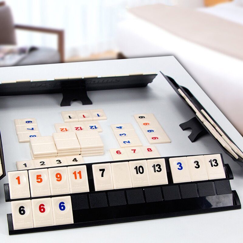 Standaard Israeli Mahjong, Digitale Mahjongkaarten, Rummy Klassiek Tafelspel, Vrijetijdsbijeenkomst Multiplayer Bordspellen Rekwisieten