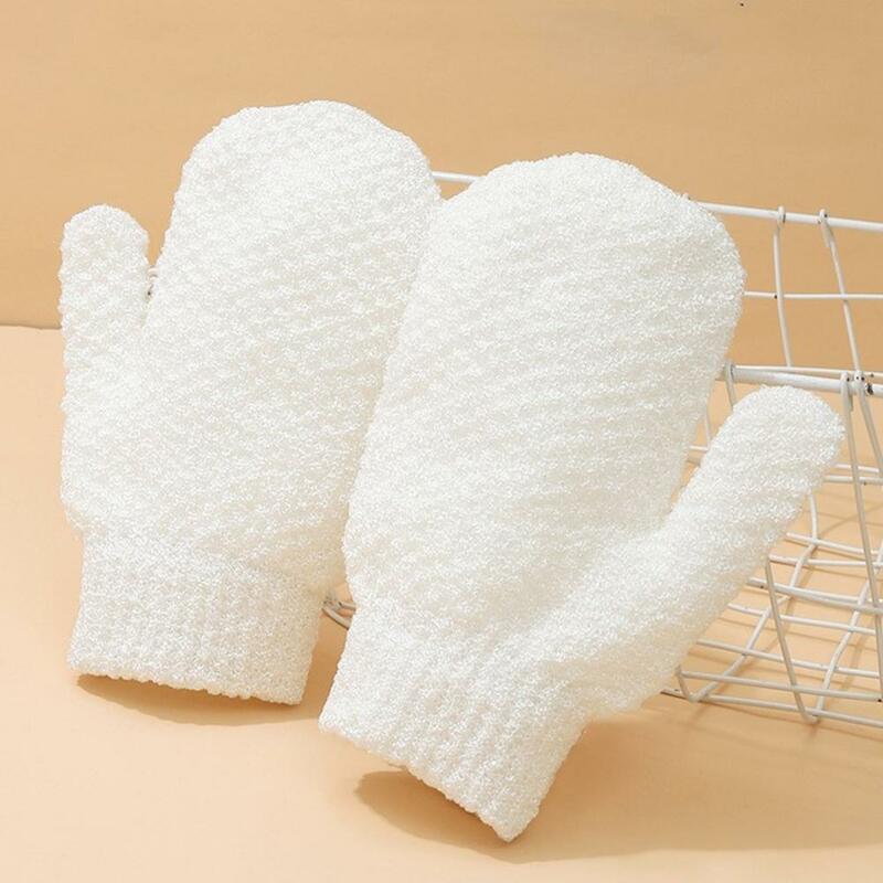 Reusable  Useful Wash Skin Body Scrub Gloves Mitten Towel Bath Glove Ergonomic Design   for Salon