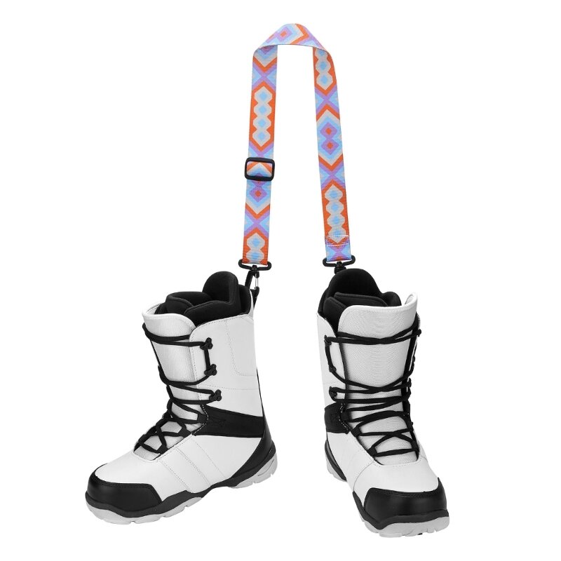 Ski- en snowboardschoendragerriem Verstelbare schouderbanden Leibanden Handvatbevestigingsriemen voor buitenschaatsen