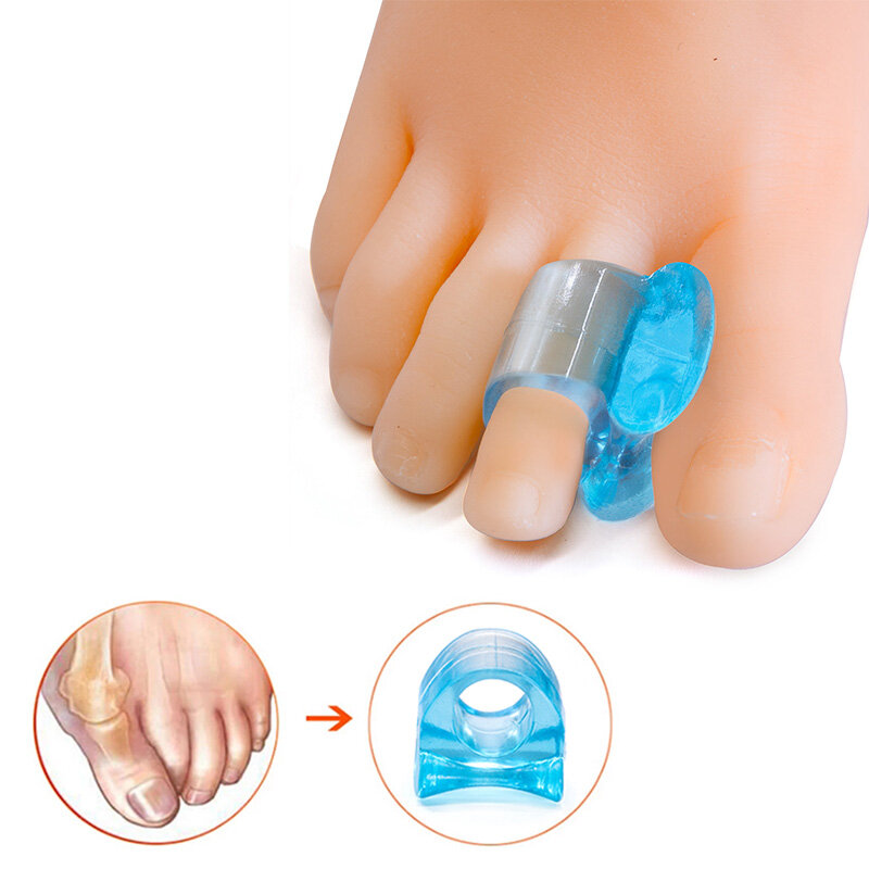 Separatore per dita correttore osseo raddrizzatore Gel di Silicone Thumb valgo Finger Protector Bunion Adjuster Feet Tool