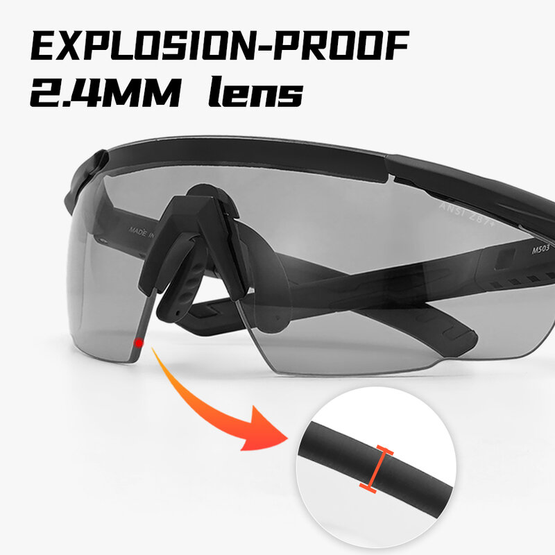 3 Lens Tactical Goggles Set Windproof Dustproof CS Military Shooting Bulletproof Sunglasses Motorcycle Mountaineering Glasses