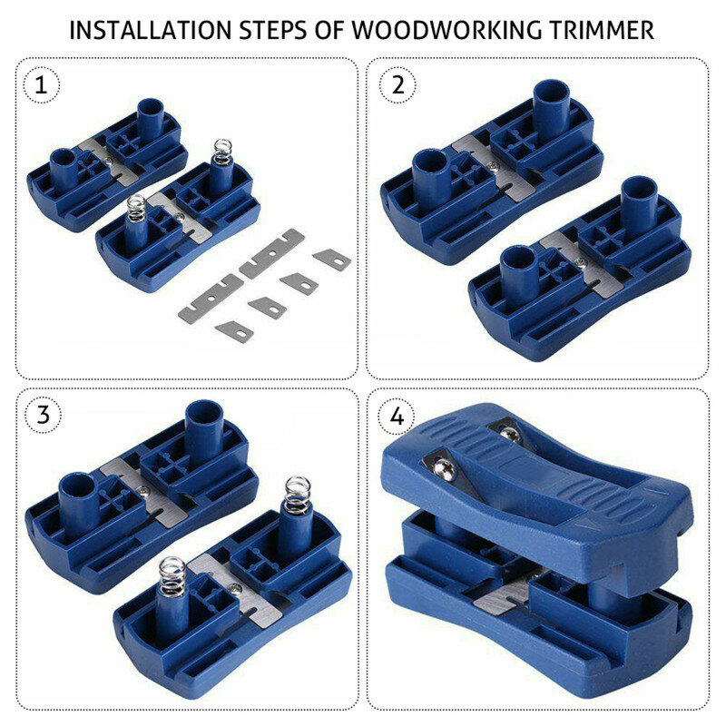 Bordatrice laterale in legno tagliabordi a doppio bordo strumento per la lavorazione del legno a coda manuale dispositivo di taglio per rifinire l'hardware del carpentiere