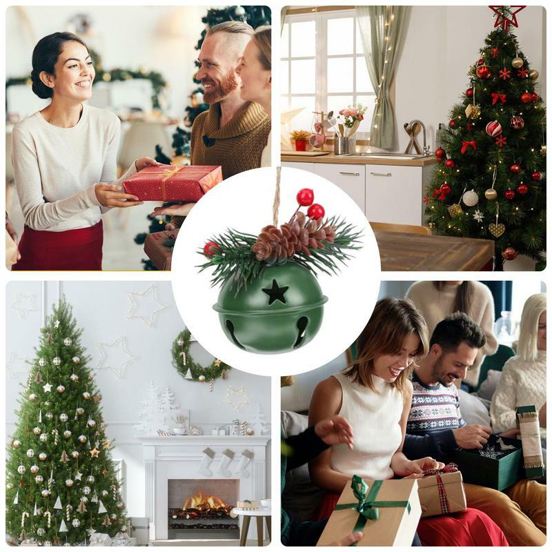 装飾用クリスマスベル、ベルペンダント、ハンギングクリスマスツリーデコレーション、お祝いパーティーデコレーション、DIYクラフトアクセサリー