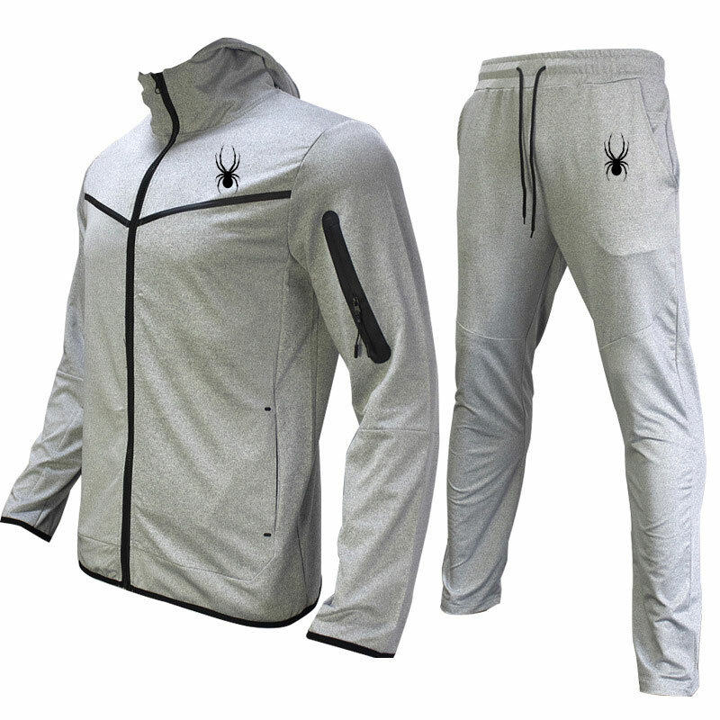 2024 Frühling/Herbst Herren Sportswear Outdoor Casual Sport Wind breaker Jacke und Hose zweiteilige Herren bekleidung versand kostenfrei