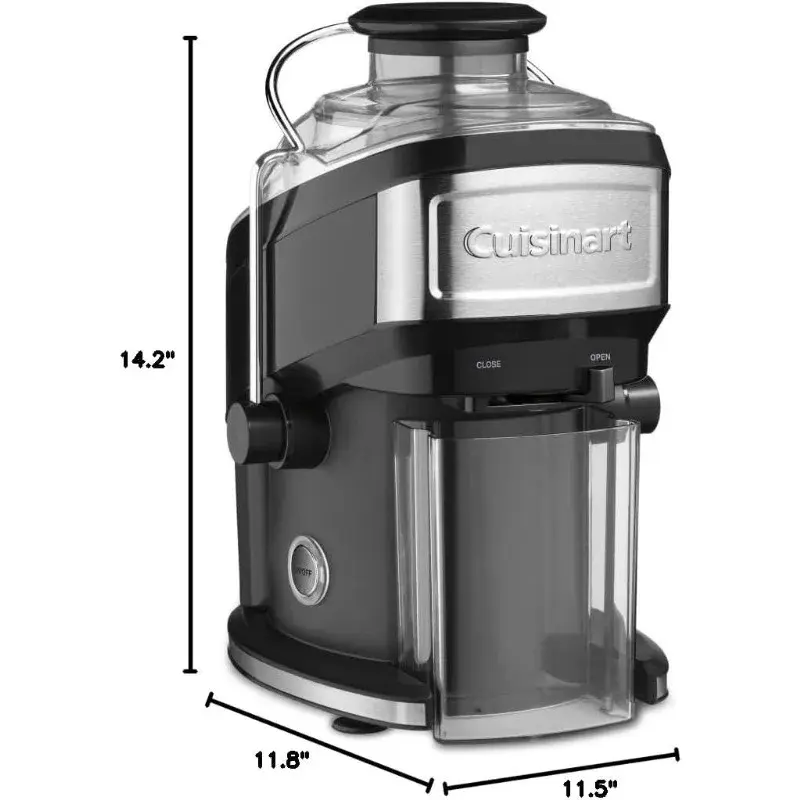 Компактный черный экстрактор сока Cuisinart CJE-500 Art, 11,5x11,8x14,2 дюйма