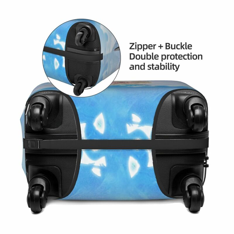 Custom Cartoon Frozen Prinses Bagage Cover Protector Mode Reiskoffer Beschermhoes Voor 18-32 Inch