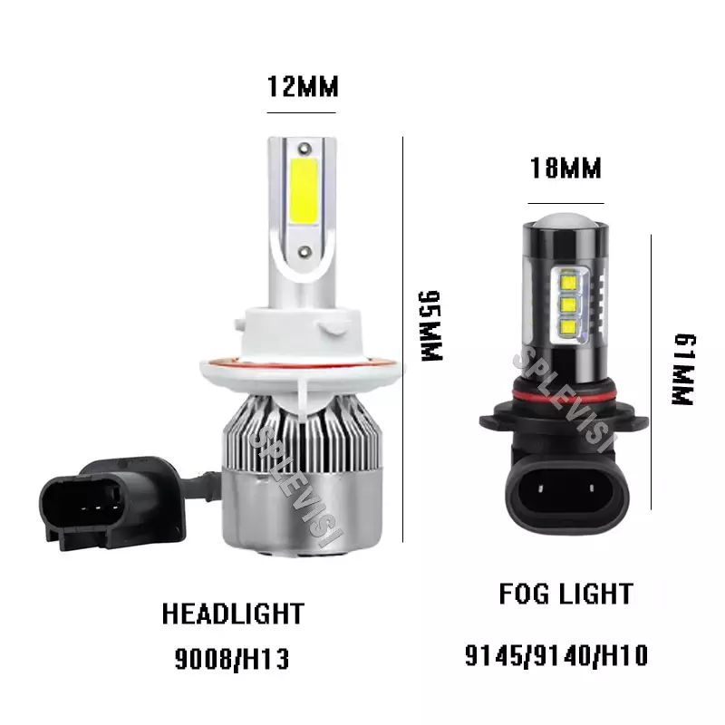 Białe światła przeciwmgielne LED świateł drogowych / mijania do F-350 Super Duty 2005-2022 2006 2007 2008 2009 2010 światła led do samochodu