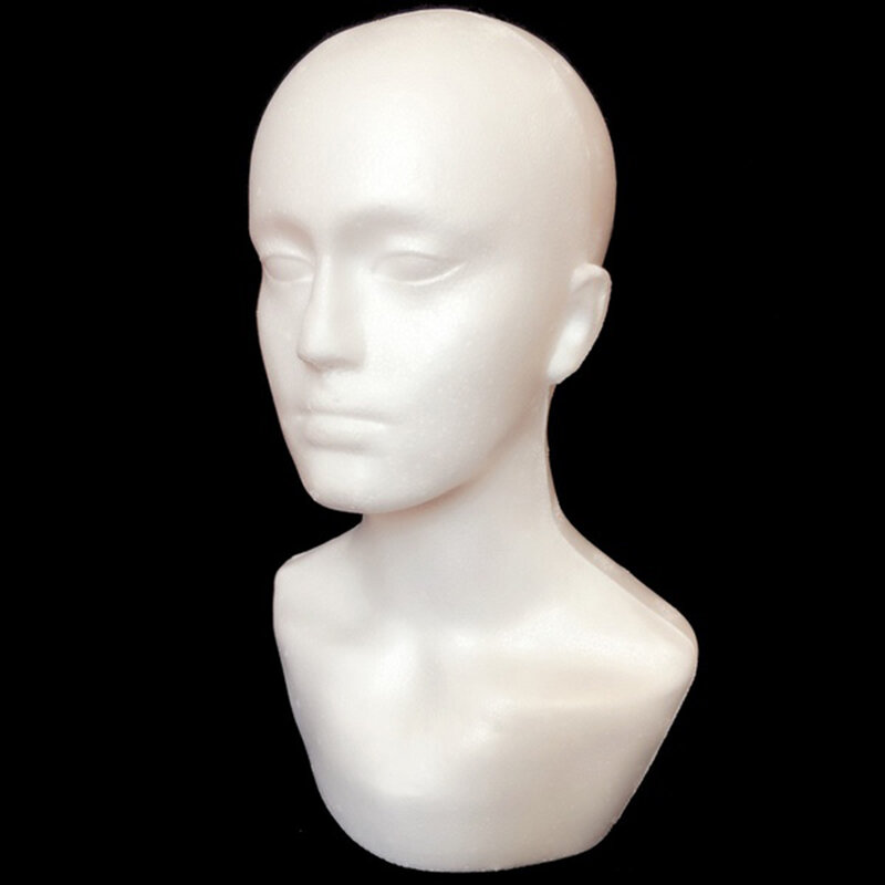 Foam Male Display Mannequin Head Dummy Wigs Hat Scarf Stand Model