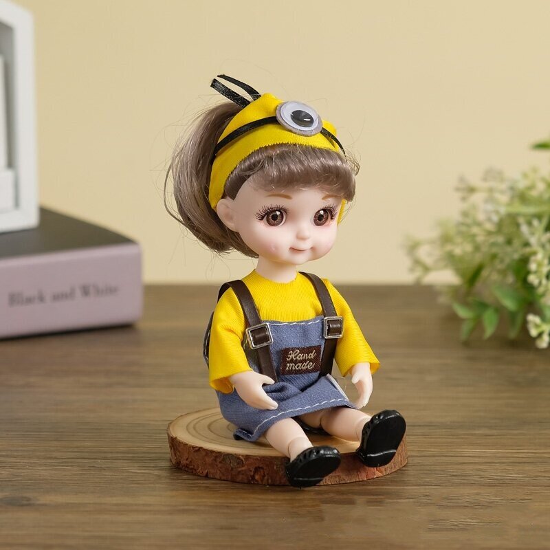 Kostum Putri Kecil Super Lucu 17Cm 13 Sendi Boneka Bermain Rumah Hadiah Mainan Anak Perempuan