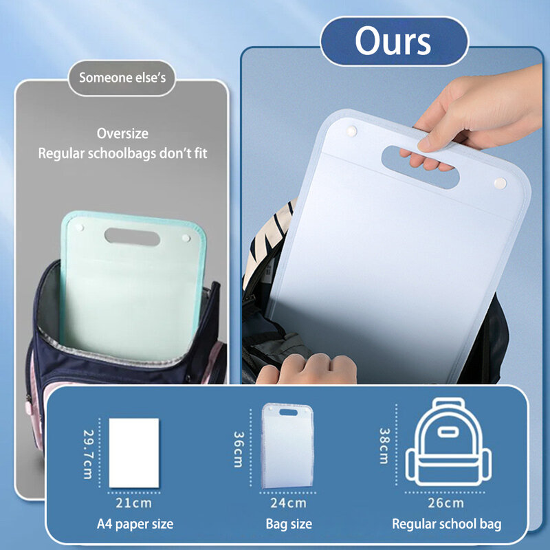 휴대용 수직 오르간 가방, A4 용지 파일 폴더, 대용량 다층 확장 저장 가방 폴더, 학생 데이터