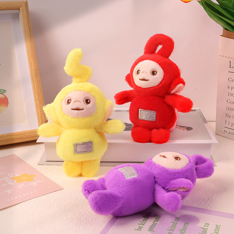Cute Plush Teletubbies Doll Keychain Pendant Doll Schoolbag Charm Children's Small Gift