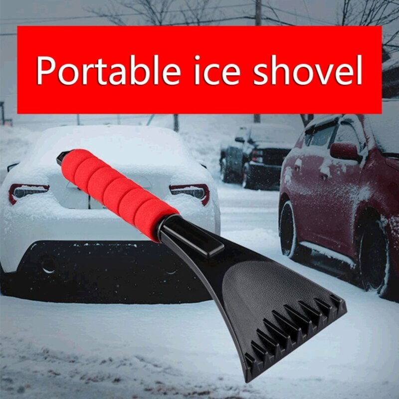 Raspador de hielo para parabrisas de coche, cepillo de vidrio de limpieza rápida, herramienta removedora de nieve, ventana automática, cepillo de nieve de invierno, pala