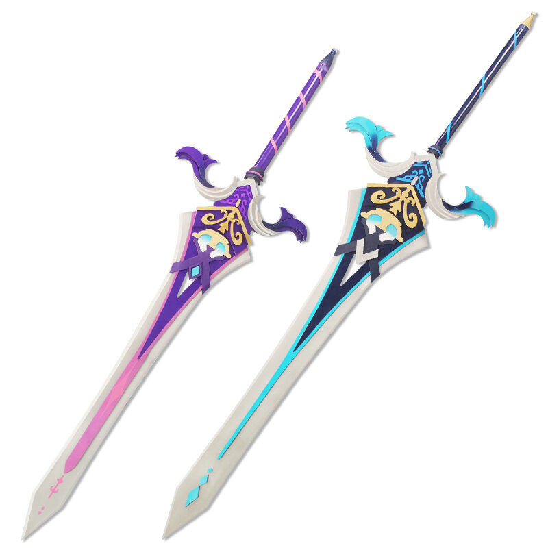 Anime gra Genshin wpływ ofiarny miecz rekwizyty w formie broni do cosplay Razor Chongyun Diluc QiQi broń miecz akcesoria cosplay