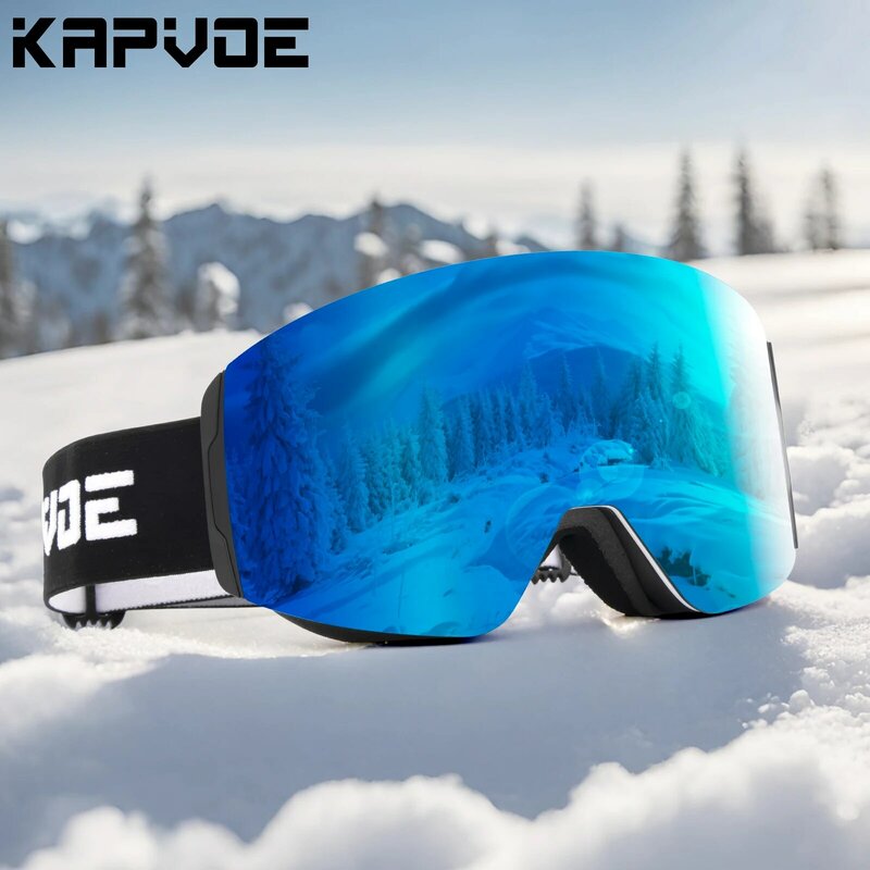 Kính trượt tuyết hai lớp chống sương mù UV400 kính trượt tuyết Kính trượt tuyết Kính mắt trượt tuyết thể thao ngoài trời