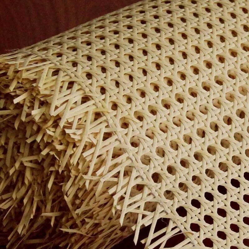 40cm-55cm 0.8-1.4 metri di larghezza fettuccia in plastica Canada Rattan indonesiano naturale per sedia tavolo mobili materiale di riparazione caldo