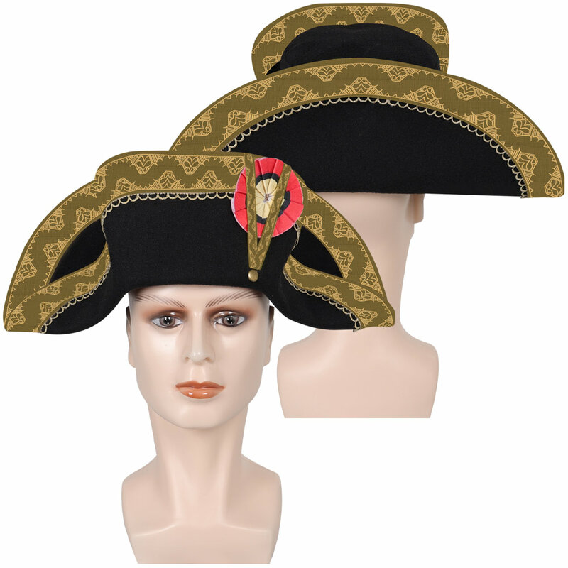 Fantasy Napoleon Cosplay kurtka spodnie kapelusze kostium męski mundur wojskowy stroje dla dorosłych mężczyzn Fantasia Halloween karnawał garnitur