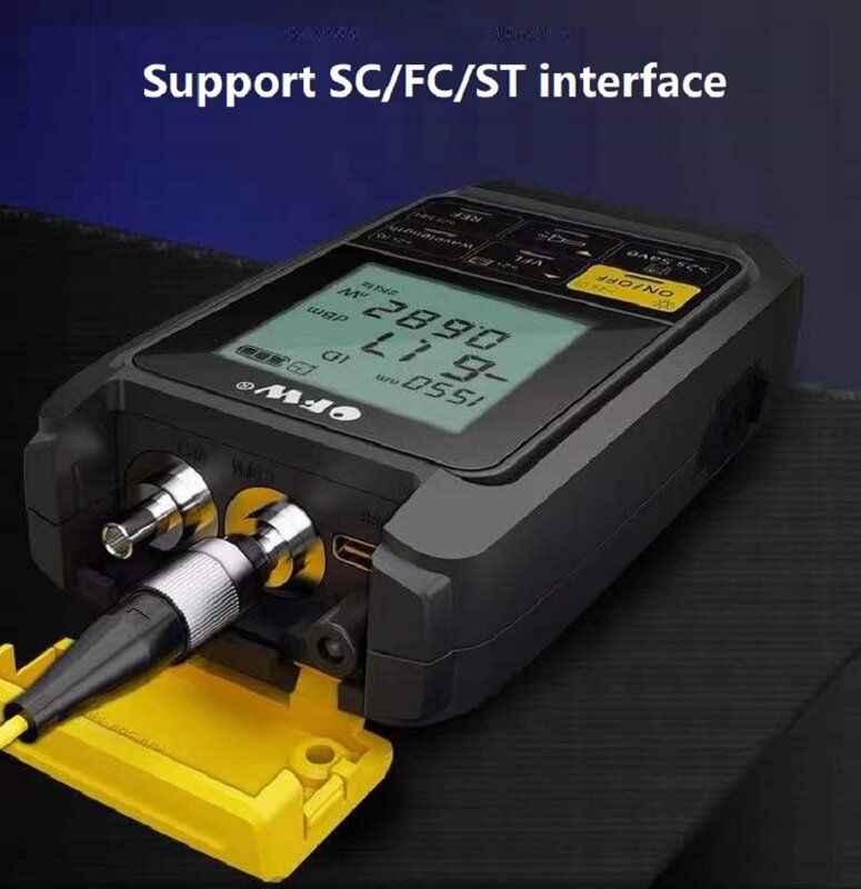 High Accuracy Optical Power Meter, RJ45 Fiber Tester, Self-Calibration, VFL, OPM, FTTH, 4in 1