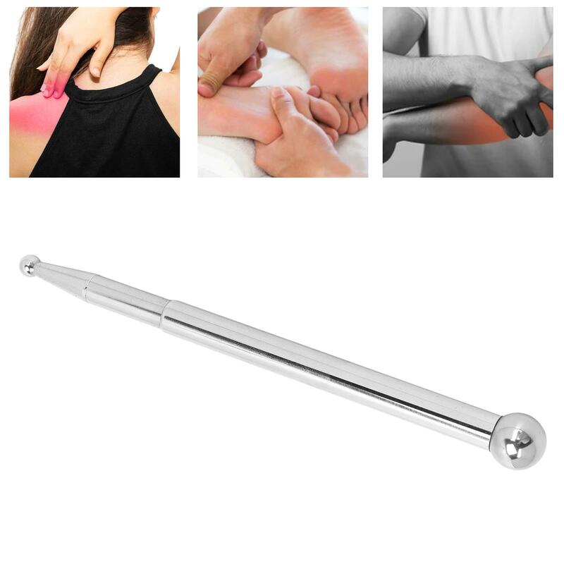 Deep Tissue Massage Pen | Trigger Point Zelfmassage Tool | Zilver | Voor Huis & Salon Schoonheid