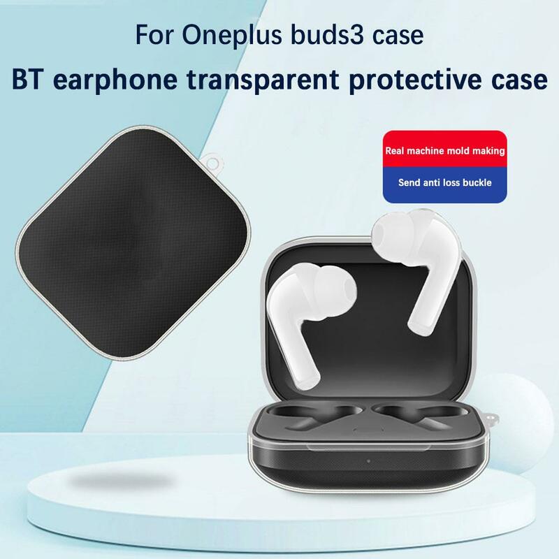สำหรับหูฟัง OnePlus buds 3, ฝาครอบป้องกันป้องกันการเปรอะเปื้อนทนต่อสิ่งสกปรกป้องกันการกระแทกอุปกรณ์เสริมเคสหูฟัง