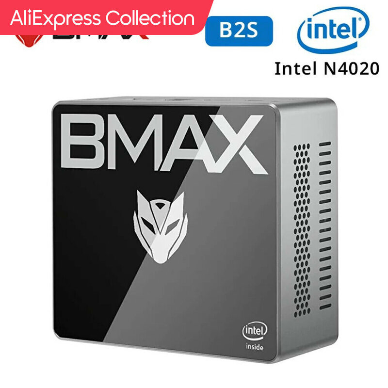คอลเลกชัน AliExpress Bmax มินิพีซี B2S Windows 11 OS 6GB แรม128GB รอม N4020คอมพิวเตอร์ตั้งโต๊ะขนาดเล็กดูอัลแบนด์ Wi-Fi มินิพีซี USB 3.0บลูทูธ4.2